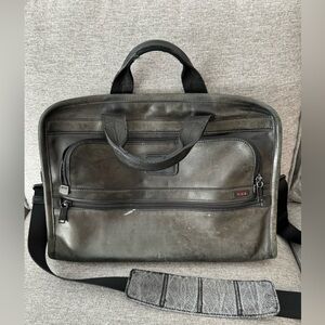 COPY - TUMI Leather Laptop Briefcase